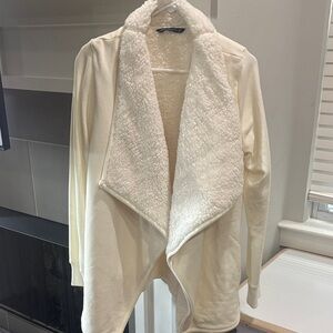 Abercrombie & Fitch Cream Fleece Jacket